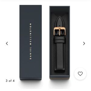 Daniel Wellington Replacement Leather Watch Strap Black